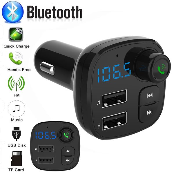 

wireless car fm transmitter wireless radio adapter usb charger mp3 player