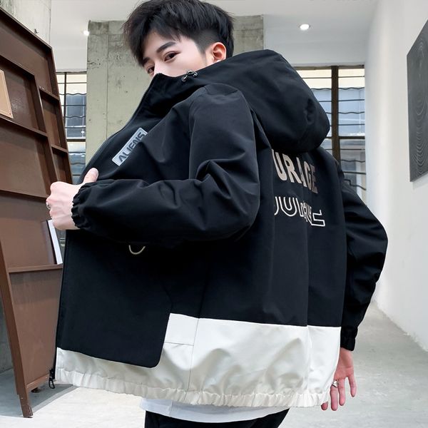 

men's пальто 2019 новый стиль корейский стиль тенденции мужской одежды весна и осень сыпучие-fit на одежде красивый повседневный инструмента, Black;brown