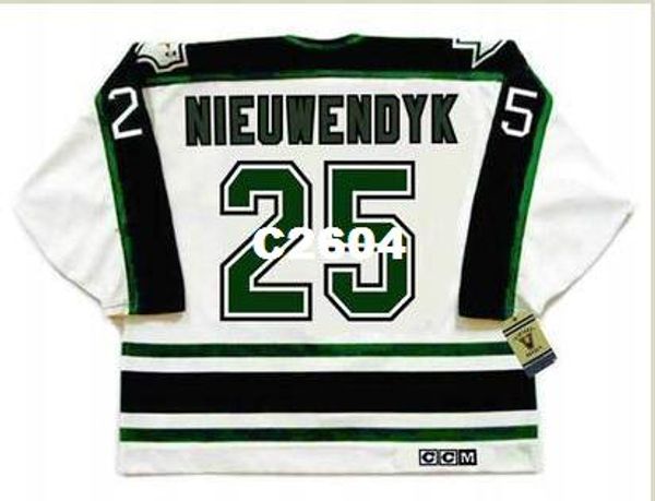 

mens #25 joe nieuwendyk dallas stars 1990's ccm vintage retro hockey jersey or custom any name or number retro jersey, Black;red
