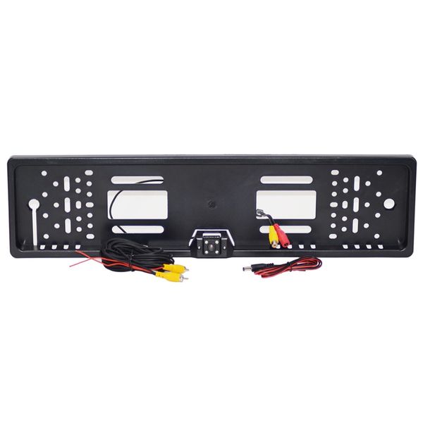 

europe car license plate frame backup camera reversing rear view ccd camera for car rvs 170 degree angle with dynamic track