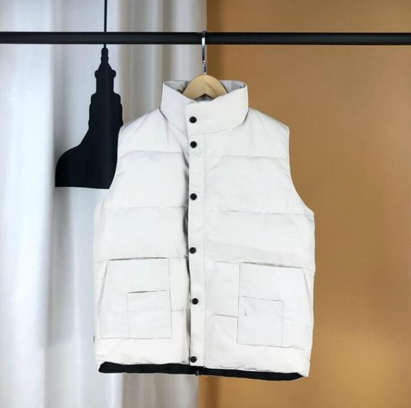 

роскошный дизайнер куртка жилет для мужчин вниз жилеты гусь с узорами толстые пуховики бренд куртка парки без рукавов 10 стилей доступны, Black;white