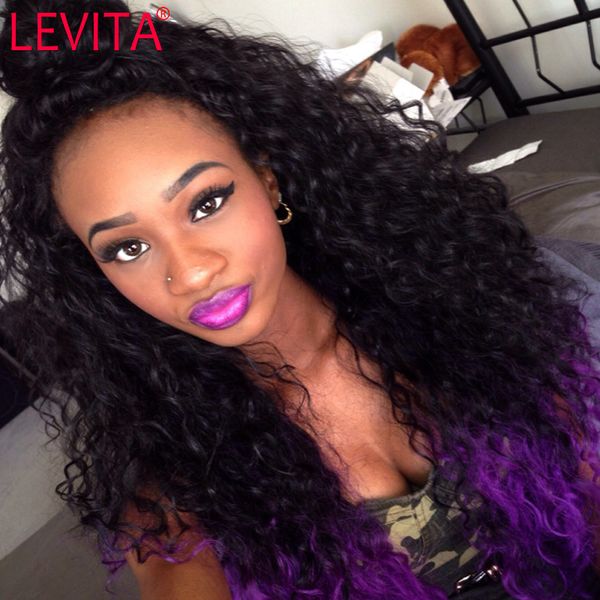 Levita Brazilian Virgin Hair Curly Weave Human Hair Extensions
