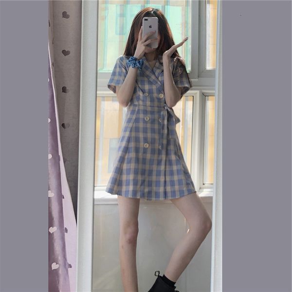 

короткие фиолетового 2020 маленького ьт клетчатой ​​юбки живот покрытие тонкого дуань xiu костюм платье мода, Black