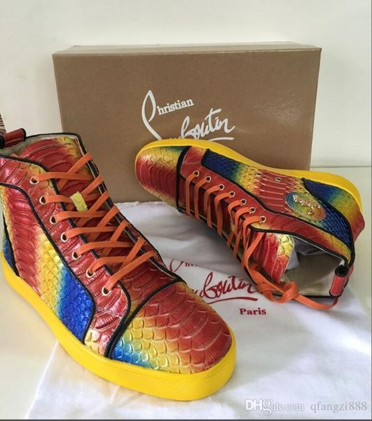 

Chri tian bottom louboutin cl red new hoe low platform cl80 neaker men ca ual women de igner ca ual port trainer