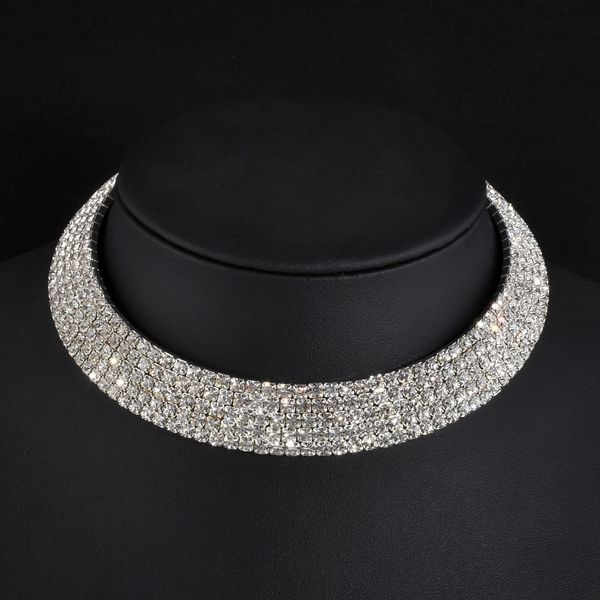 

choker necklaces torques collar women statement jewelry, Golden;silver