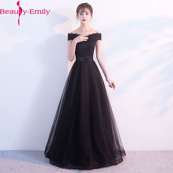 

sleeveless elegant red evening dress 2020 prom gowns deep boat neck off the shoulder appliques girls party dress, White;black