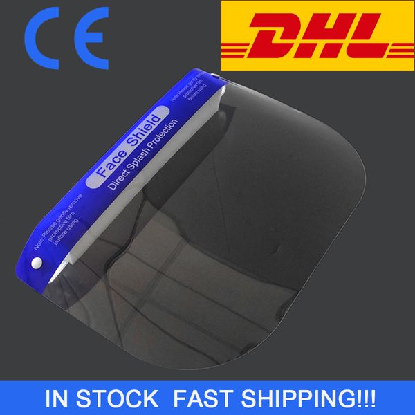 

Безопасность прозрачный лицевой щиток премиум PET Anti-fog Full Face sheild защитный лицевой щиток пластиковый анти-всплеск инструмент с CE DHL