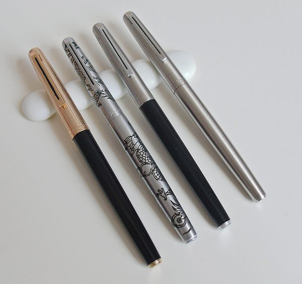 

wing sung 220 fountain pen antique collection full steel hopkinson students present gift dragon pattern 1990's ing