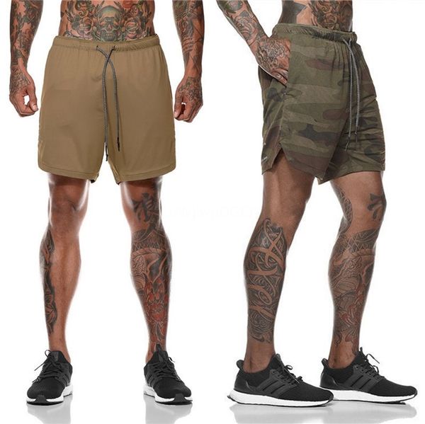 

fitness training sports mens shorts solid color loose active teenager apparel summer quick drying reflective beach pants #420, White;black