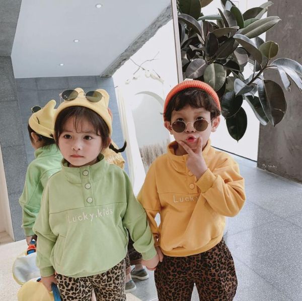 

2019 new style girls boys t-shirt full sleeve autumn fashion kids sweatshirt 1-6t px185, Blue
