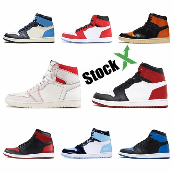 

jumpman 1 travis scotts fearless panda obsidian mens basketball shoes unc 1s bloodline banned bred toe men sport designer sneakers #qa412