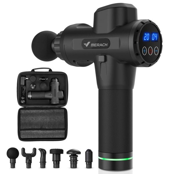 

merach rechargeable muscle massage gun sports whole body massage gun cy200516