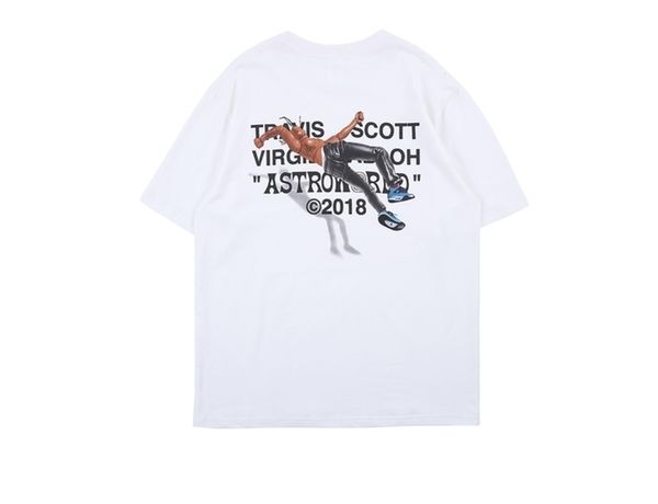 

2019 new travis scott astroworld staff tour letter printing men short aw sleeve t shirt clothes hip hop sports, White;black