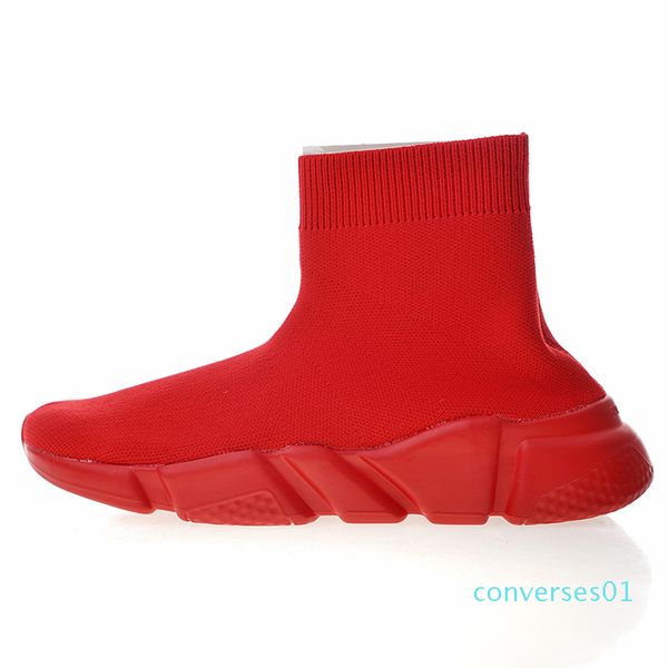 

2020 designer shoes speed trainer casual triple socks flats fashion luxury mens womens trainer black red sock-like sneakers size 36-45