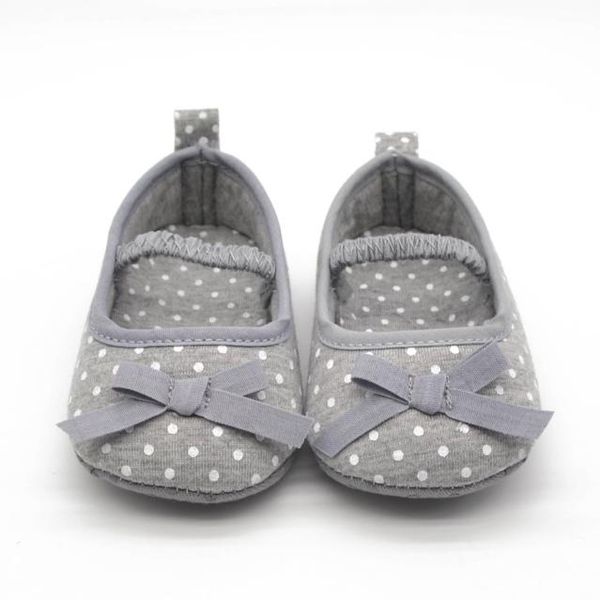 

baby girl shoes princess polka dots bowknot soft bottom prewalker toddler crib infant little kid sole anti-slip first walker