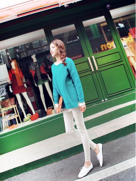 

new women's sport girl skinny stretchy candy color modal pants tight fitting elastic slim fitness pencil trousers#6653, Black