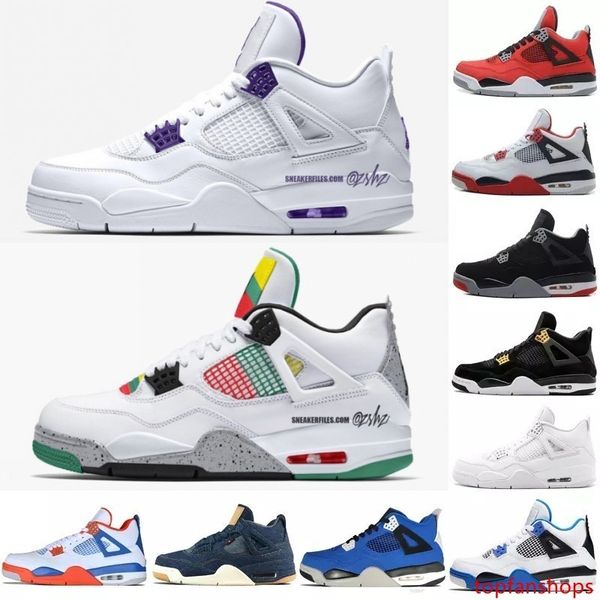 

4 4s basketball shoes wheat court purple pine green do the right thing what the travis loyal blue mens sport sneakers designer shoes