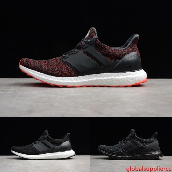 

2019 wholesale ultra 4.0 men s women s running shoes pure black wine red cny bb6173 athletic discount sneakers size 36-45