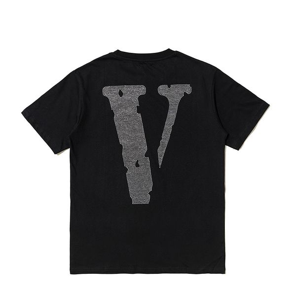

V lone hip hop treet t hirt men big v loge t hirt brick fa hion limited edition tee friend t hirt cotton vlone t hirt man