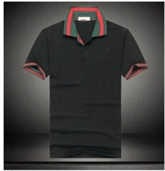 

designer mens polos shirts summer luxury polos for men breathable t-shirts striped embroidery brand casual mens solid clothing -3xl2, White;black