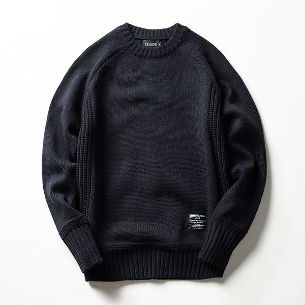 

2018 new mens brand sweater pullovers fashion simple style knitted round neck sweater jumpers thin male knitwear casual, White;black