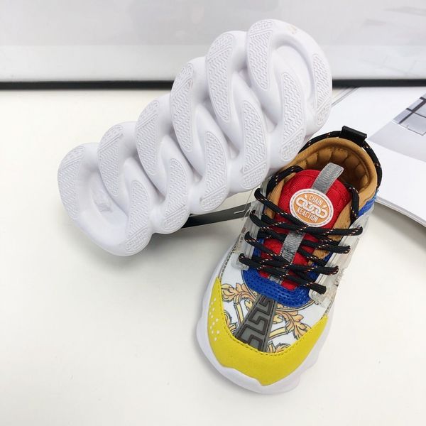 

kids designer shoes 8 colors ace print leather shoes for boys girls nice toddler shoes, Black