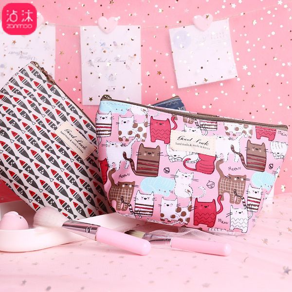 

0990 portable cosmetic bag hand is natural capacity to receive bag south korea travel contracted waterproof wash gargle