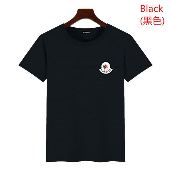 

19SS Mengkou Lovers Мужские хлопковые футболки Paris Вышивка с круглым вырезом с коротким ру