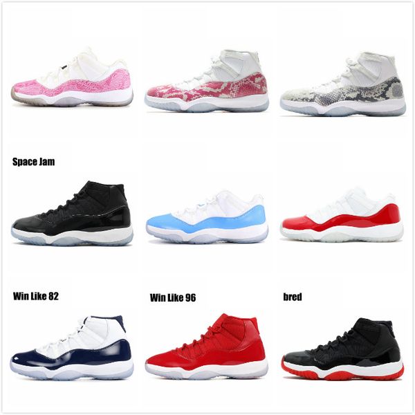 

concord 45 xi 11s 11 bred basketball shoes 2019 new bred metallic silver cap and gown infrared 23 men trainers sports sneakers, Black