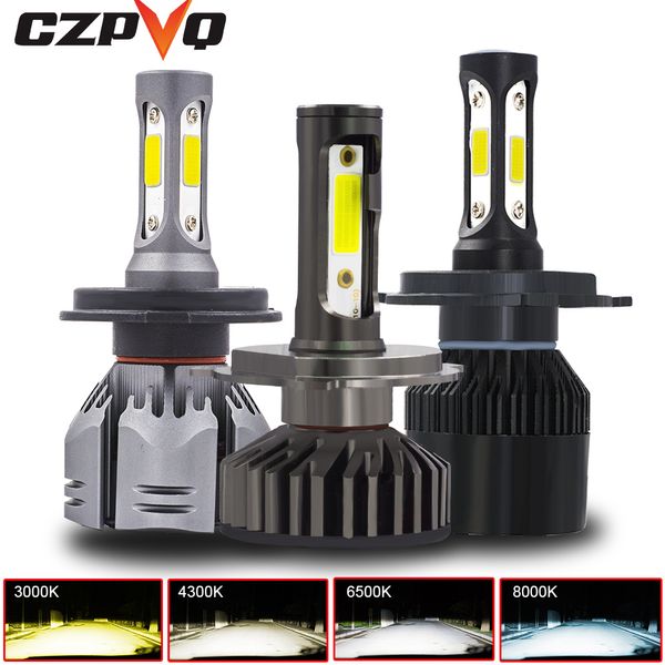 

czpvq mini car headlight h4 h7 canbus led h11 h1 h8 9005 9006 880 881 h3 h9 3000k 4300k 6500k 8000k led bulb car fog light 12v