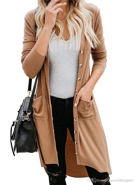 

женский дизайнер solid color coat мода весна осень v шеи женщины куртки повседневная сыпучие женская верхняя одежда с карманом, Black;brown
