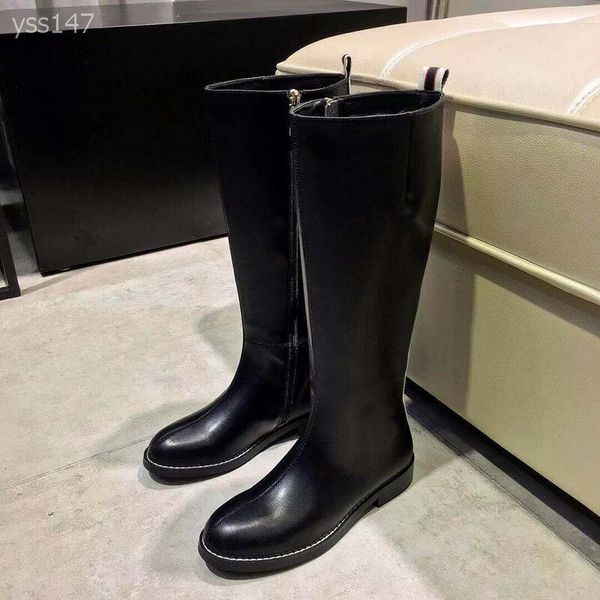 

handsome womens over the knee thigh high boot fashion black shiny leather womens long boots flat-bottomed comfort ankle boots