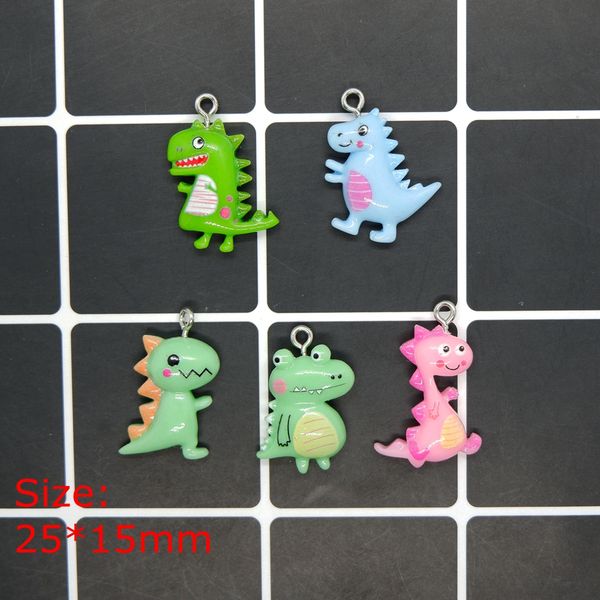

kawaii dinosaur charms pendants for jewelry making acessories decoration necklace earring key chain jewelry making, Bronze;silver