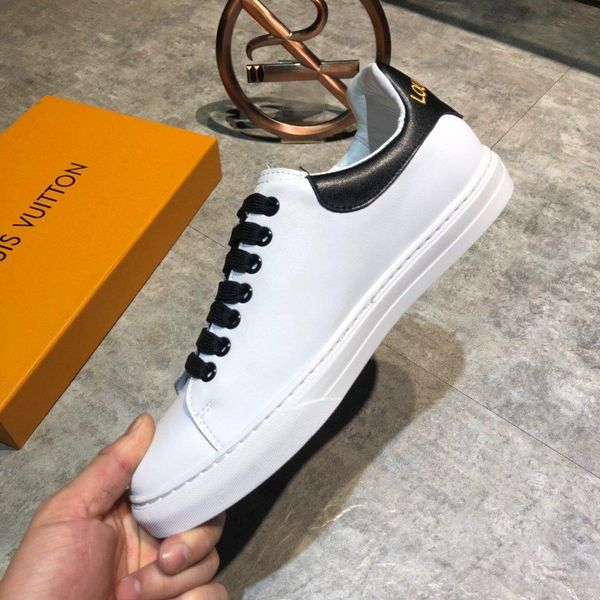 

kan1 new limited edition french series high-end men s casual shoes, men s boots fashion sports shoes, original shoebox delivery 38-44, Black