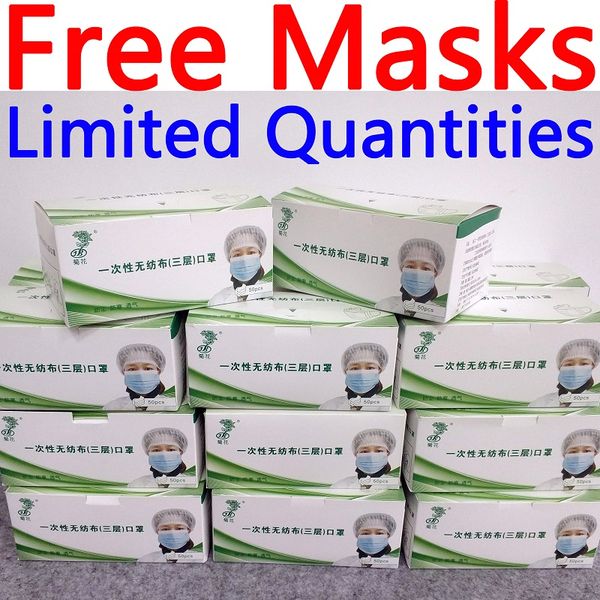 

бесплатные маски 3 слоя одноразовые маски для лица пылезащитный pm2. 5 mascherine maschere лучшая защитная половина лица крышка маска