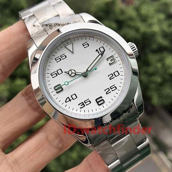 

luxuxry сталь черный белый механическое автоматическое движение роскошный дизайнер мужская мода часы air king wristwatches116900 часы наручн, Slivery;brown