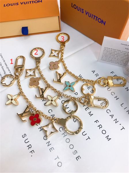 

2020 new high-end fashion designer fashion keychain car bag keychains stainless steel key chain4253, Silver