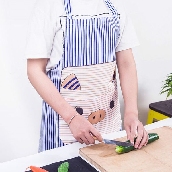 

creative lovely pig apron korean fashion cartoon anti-fouling kitchen apron hanging neck sleeveless women kitchen cooking