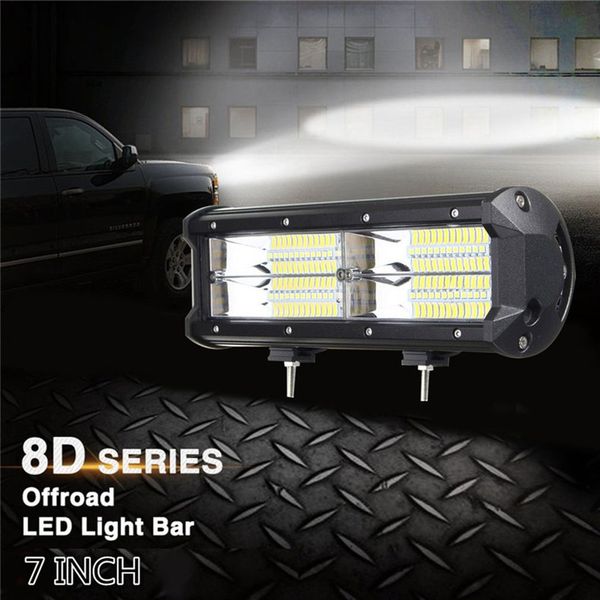 

7-inch 216w 21600lm 8d led work light bar offroad driving lamp waterproof 4wd sports utility vehicle all-terrain vehicle lamp
