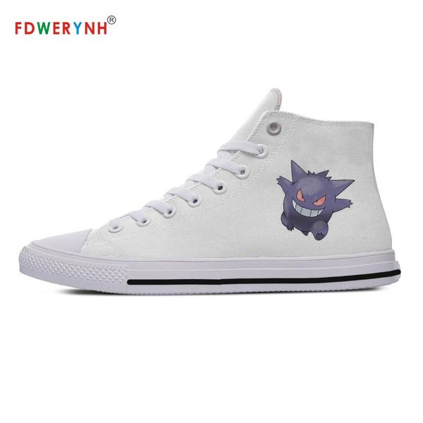 

canvas sneakers design pocket gengar anime cartoon casual high shoes
