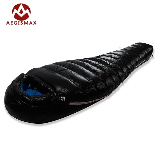 

aegismax white duck down mummy sleeping bag ultralight lengthened sleeping bag camping splicing winter sacos de dormir d1 d2