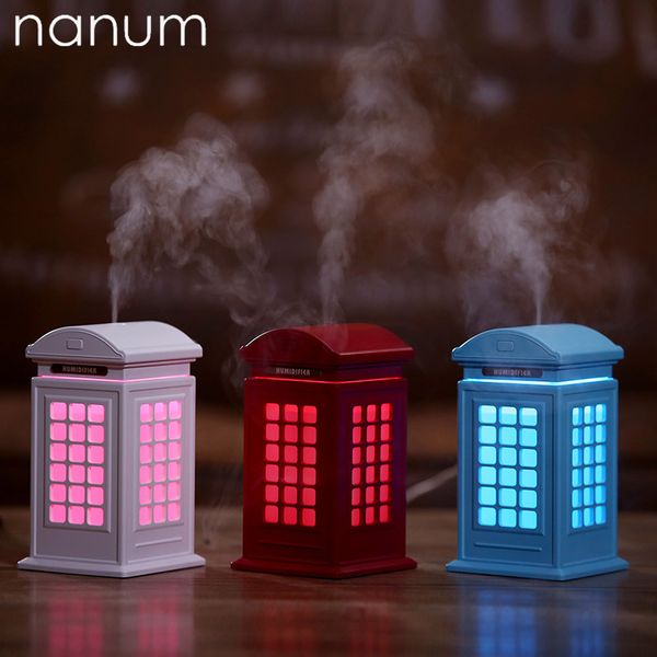 

lighthouse mini usb humidifier fogger ultrasonic car home office essential oil diffuser led light air purifier humidifiers