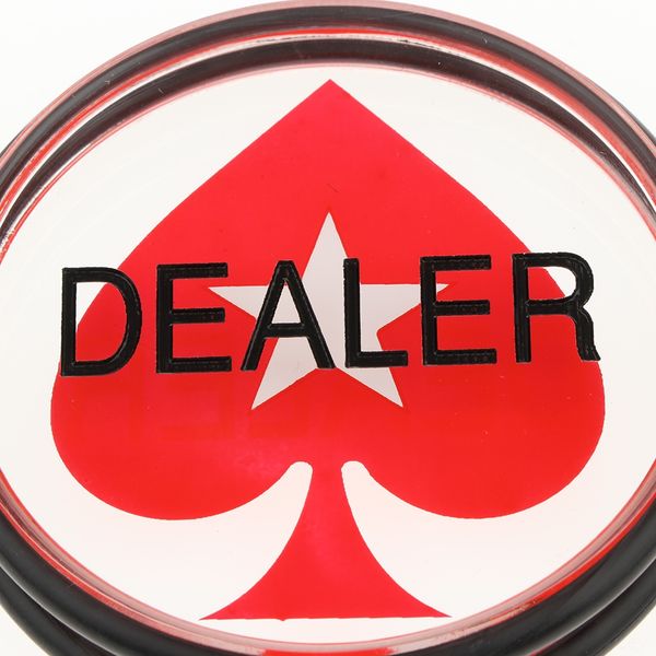 

3inch texas hold em poker game dealer button with rubber ring for running wear athletic & outdoor apparel casino bounty tournament prop, Black;blue