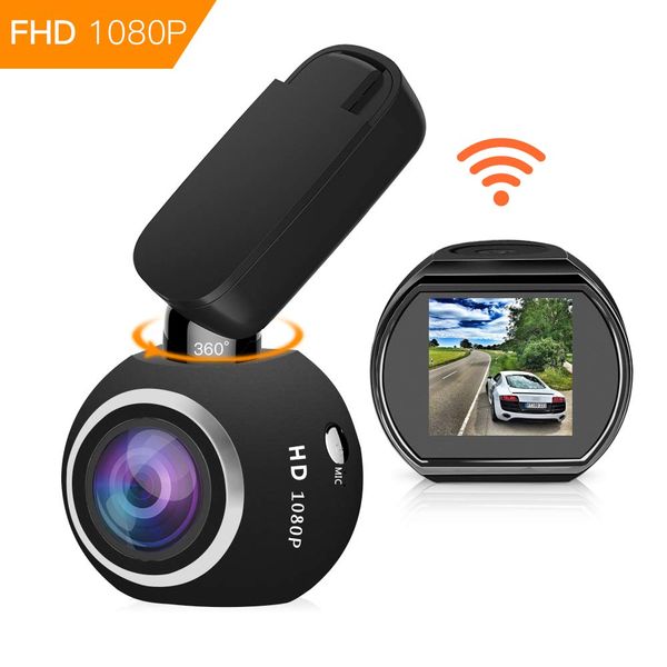 

mini car dvr wifi gps camera full hd 1080p video recorder camcorder camera loop recording night vision with wdr g-sensor