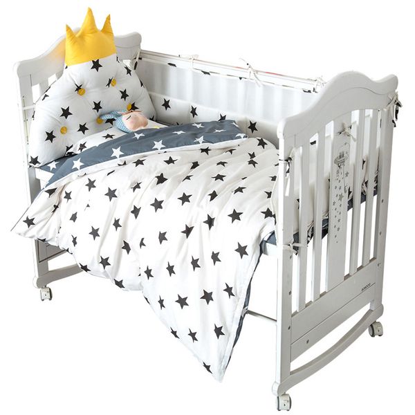 

summer anti-collision crib bedding set baby surrounding breathable mesh bumpers protector de cuna cama for newborn baby boy girl