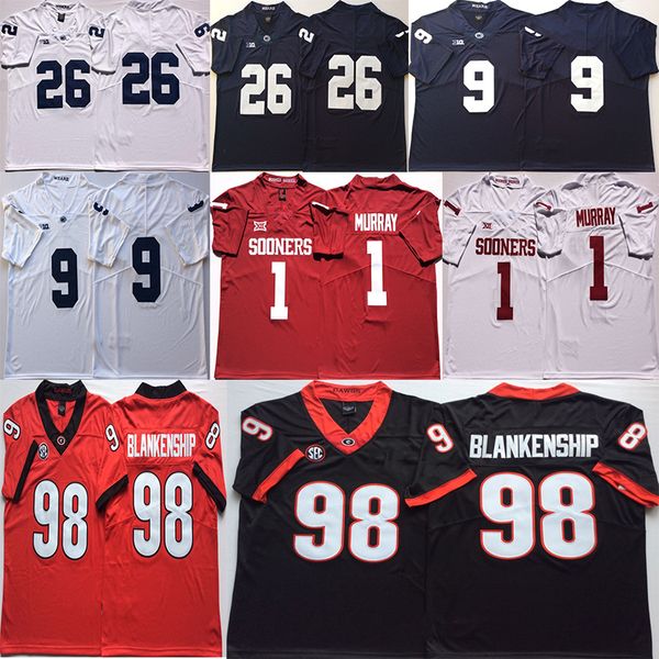 

NACC Oklahoma Sooners 1 Murray 6 Mayfield Georgia Bulldogs 98 Rodrigo Blankenship Penn State Nittany Lions 9 MCSORLEY 26 BARKLEY Jerseys