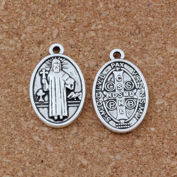 

иисус христос религия сплав подвески шарм ювелирные изделия diy fit браслеты ожерелье 100 шт. / лот античное серебро 15.5x25 мм a-440, Bronze;silver