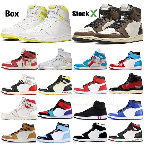

jumpman 1 high og first class flight black jack virgirl 1s react retro mid obsidian bred fearless black toe sneakers designer with box