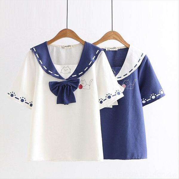 

ball short-sleeved female student girl versatile fashionable 51774sw cat cat ball short-sleeved t-shirt female student girl versatile fashi, White