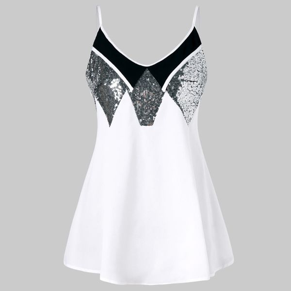 

fashion sequin patchwork dress 2019 evening party sleeveless v neck long belt slim elegant dress women vestidos plus size, Black;gray